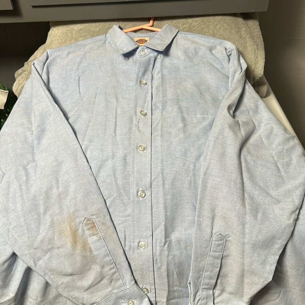 Dickies Blue Button Up Shirt